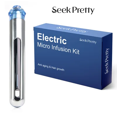 Seek Pretty Hand Held Derma Stamp Electric Pen Microneedling Machine for Acne Scar Hair Skin Care