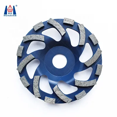 Segment Diamond Cup Wheel for Stone Granite Marble Concrete Tile with Steel Base and Metal Bonding Agent