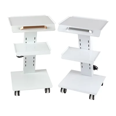 Multifunctional Medical Equipment Movable Treatment Desk Three Floors Dental Cart Trolley for Intra Oral Scanner