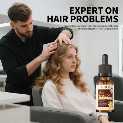 SEVICH New Ginger Hair Serum Anti Loss Custom logo Herbal Professional Hair Growth Oil for Women and Men