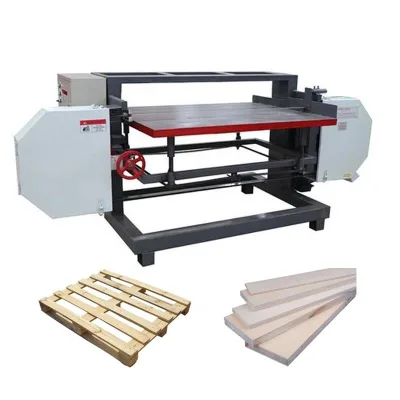Horizontal Rip Saw Wood Pallet Dismantling & Recycling Machine with Motor