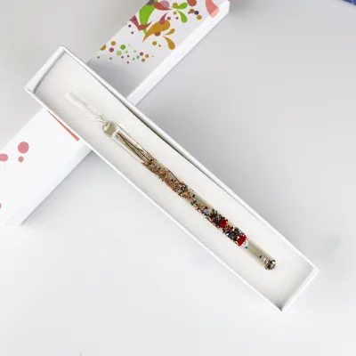 GemFully Gadgets 2024 New Arrival Best-selling Item Flower Pens Glass Fountain Pen and Ink Gift Items for Marriage