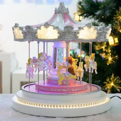 Factory Price Music Box Carousel Color Lights for Girls Women Kids Baby Christmas Birthday Presents Gifts