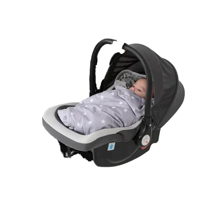 Customized Infant Multifunction Minky Dots Nap Blanket Solid Knitted Silk Filling Stroller Car Seat Wrap Portable Safety Animal