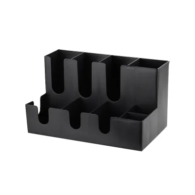 Bamboo Coffee Capsules Pod Holder Large Capacity Multi-compartments Bar Organizer