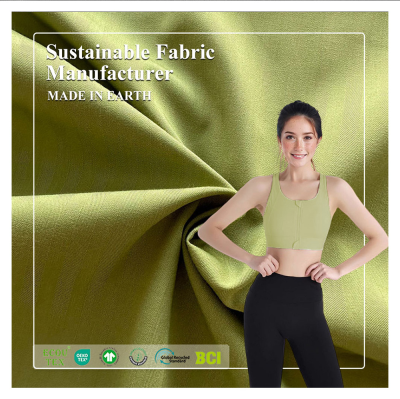 Recycled Polyester Bamboo Twill