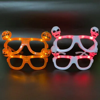 Glowing Party Eyewear Plastic Led Luminous Glasses Led Light up Flashing Eyeglasses for Adults Kids Halloween Party Decoration