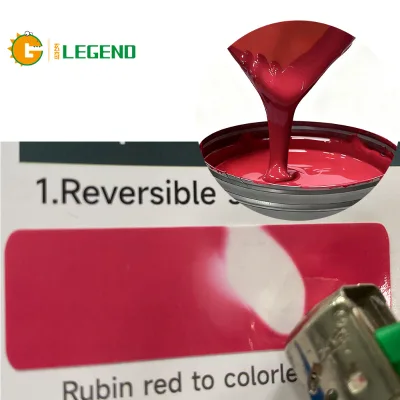 GDLEGEND Interactive Thermochromic Ink for Garment Printing/Notebooks/Kids Toys Heat-Sensitive Hand-Warmed Color Shift Vivid Hue