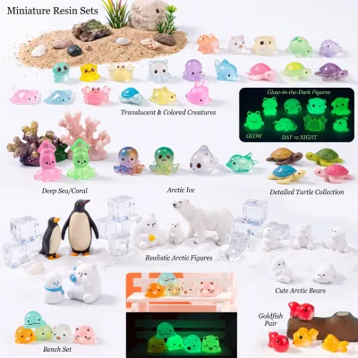 Resin Sea Creatures Arctic Bears Goldfish Chore Chart Rewards Behavior Incentives Good Deed Tokens Parenting Prize Jar Fillers