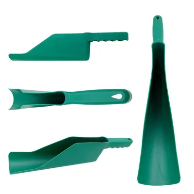 Large Capacity Roof Gutter Shovel Green Plastic Leaf Cleaning Garden Scoop Tool Ergonomic Handheld Cleaning Supplies