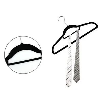 Hot Sale Wholesale Velvet Pants Flocked Hangers logo Velvet Garment Hanger