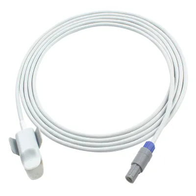 Compatible for Wuhan Union SpO2 Probe Union Child  Sensor 5Pin 40Degree Double Notch 3.00m