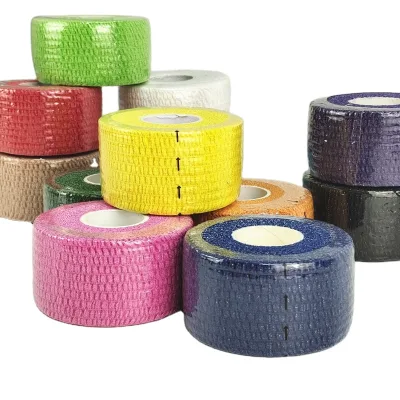 Elastic Adhesive Bandage 3.8cm X 6.9m Cotton Lightweight Breathable CE Certified Unisex Sports Tape Weight Lifting Boxing Soft