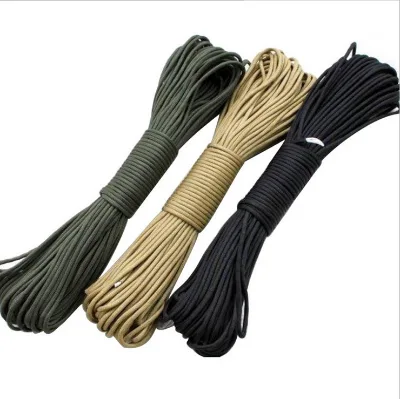 7-Core Paracord Survival Rope, Outdoor Emergency Nylon Cord, Heavy Duty Bundling Rope for Camping Hiking Escape Rescue Gear