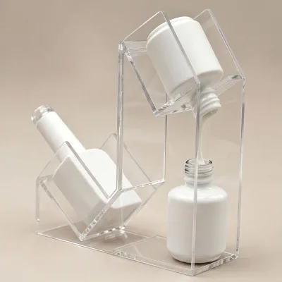 Transparent Acrylic Nail Polish Inverted Rack Upgraded Nail Polish Glue Inverted Rack Ins Simple Storage Box