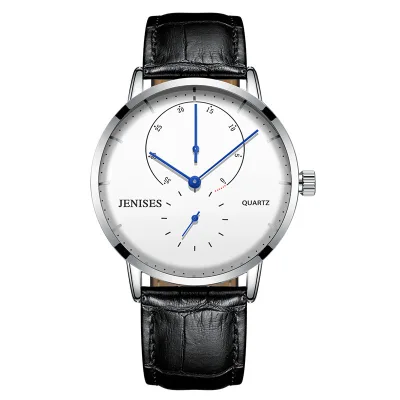 New Arrival Promotional Leather Wrist Watch Strap for Man Custom Arabic Dial Milano Ultra Thin Black Mens Quartz Watch