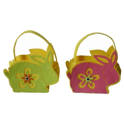 Kids Candies Goodies Basket Bunny Bag Easter Bunnies Gift Bunny Chick Candy Gift Tote Bag