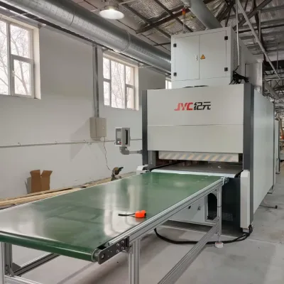 High Frequency Interior Door Panel Manufacturing Machine Wood Panel Laminating Machine Engine Motor 30KW Power 2500x1250mm