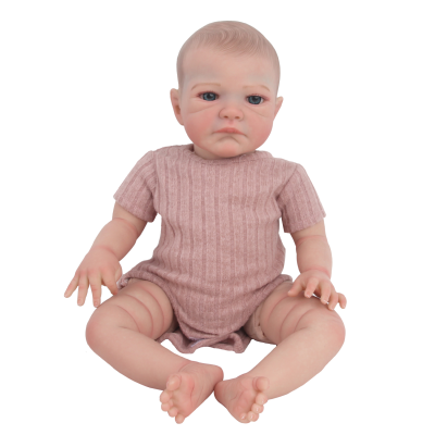 Factory Soft Vinyl Dolls Flexible Limbs Naked Newborn Silicone 52 cm White Baby Dolls