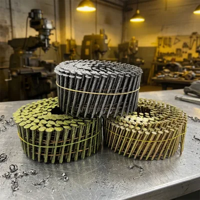 Wholesale Price Corrosion Proof Screw Shank Coil Nails for Wooden Container Assembly