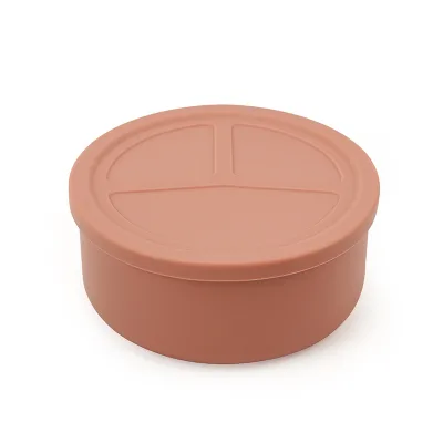 Custom Food Grade Silicone Food Storage Containers Divided Lunch Box Silicone Kids Bento Box for Children