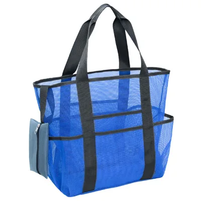 Beach bags, Transparent Handbags Large Shopping Beach Totes Mesh Shoulder Bags