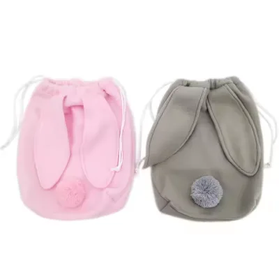 Wholesale Kids Rabbit Backpack Easter Egg Hunt Bag Decoration Felt Material Fashion Style