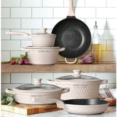 New Cookware sets Nonstick, Cookware Sets with Stay Cool Handle with Lid