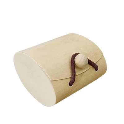 Wooden Birch Bark Tea Storage Box with Detachable Lid Multi-Functional Home Kitchen Organizer for Tea Bags