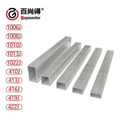 10J Steel U Staples Pins 1.2mm Width 11.2/10mm Crown for Air Stapler Models 1004J-1022J 20GA Diameter Galvanized Q195