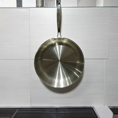 Personalized Custom Logo Stainless Steel 304 Non Stick Frying Pan 26cm Ecoramic Frying Pan