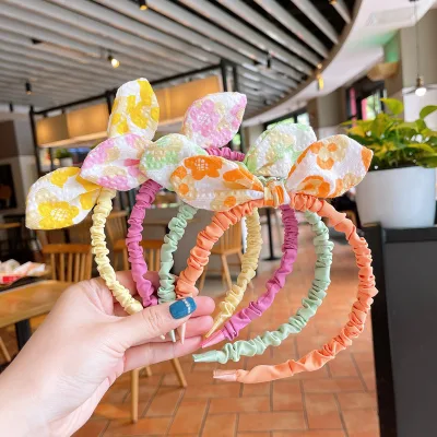 Korean Hair Band Flower Bow Headband Cute Headband for Baby