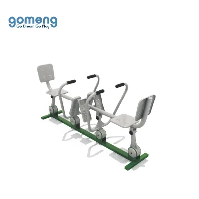 China Manufacturer Outdoor Fitness Equipment Double Rowing Machine Elderly Outdoor Fitness Equipment