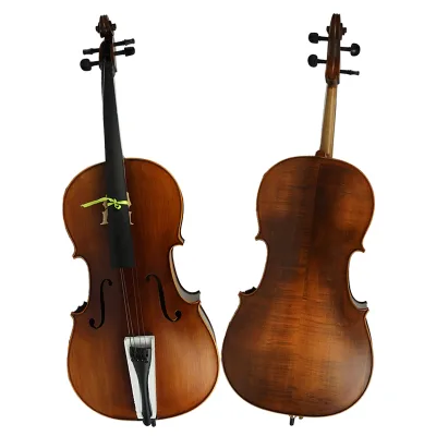 China Sinomusik Brand Matte Ebony Fittings Solid Advanced 1/8 Cello for Sale HC02