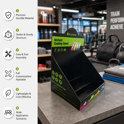 High Quality Custom Size Shelf Couner Display Packaging Box Custom Corrugated Cardboard Counter Display