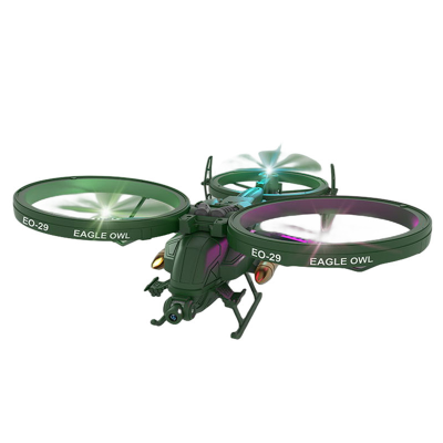 2.4Ghz Remote Control Helicopter with Camera 480P Fighter Quadcopter Foam Beginner Remote Control Aircraft Toys