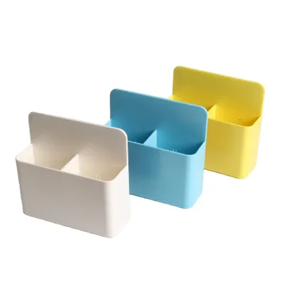 Hot Sale Multi-functional Magnetic Pen Holder Small Office School Supplies Storage Organizer Various Colors Magnetic Materials
