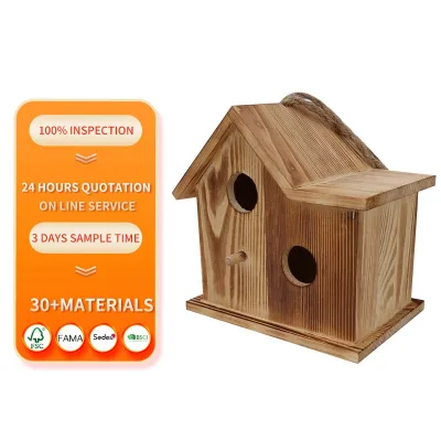 Bird House for Outside Bird House for Outside Clearance Large Natural Bird House for Backyard Decor