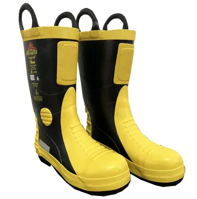 Viking Lightweight Fireman Boots Flame Retardant and Impact-Resistant for Bush Fire Fighting Made of Durable Rubber