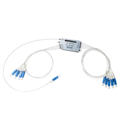 Mini Box 8CH CCWDM Mux Demux Module 1270~1610nm with 1310nm Upgrade Port POE/GSM/GPRS/TCP Enabled