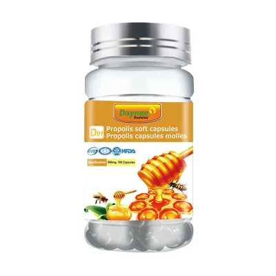 Propolis Soft Capsules Wholesale Custom Organic Propolis Bee Pollen Propolis Soft Capsules