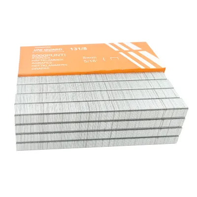 Factory Wholesale Durable Steel Furniture Wooden Yard Nails U Staple Type Galvanized Gun Nails