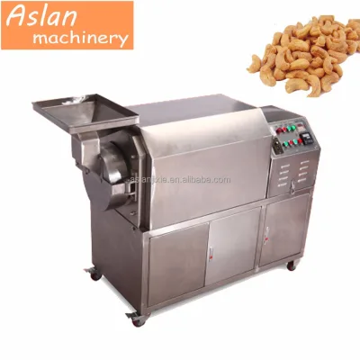 Cashew Nuts Roaster Machine / Electric or Gas Grains Nuts Roasting Machine