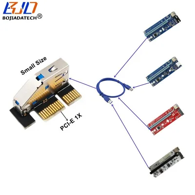 USB 3.0 Type-A Connector (PCIe 1X Signal) to PCI-E 1X Adapter Converter Card