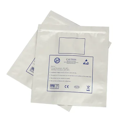 Customize Resealable Ziplock Laminated Aluminum Foil Antistatic High Puncture Resistance Low MVTR ESD Bag Industrial Packaging