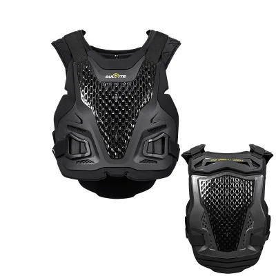 SULAITE in Stock Breathable Mesh Impact Resistant Body Armor Vest with One-Hand Release Buckle and Adjustable Shoulder Straps