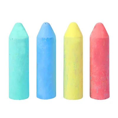 Large Bolded Bullet Head Sidewalk Easy to Wipe Street Industrial Dust-free Wood Steel Pipe Colored Chalk