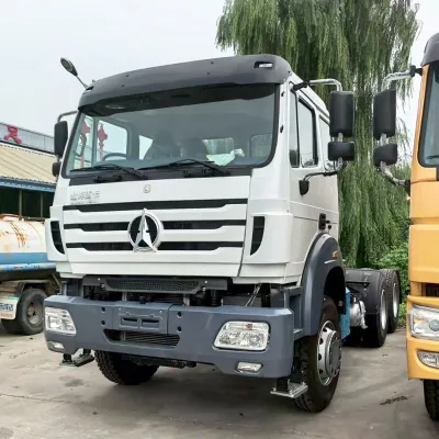 Used Refurbish Beiben 6X4 380HP Diesel Manual Mining Cargo Tipper Truck Trailer Head Tractor for Sale