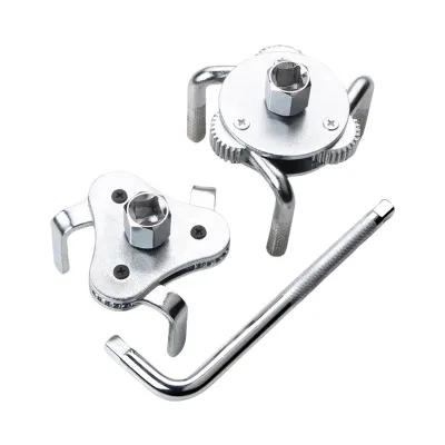 Two Way Oil Filter Wrench Flat Three-Jaw Oil Filter Spanner Cartridge Assembly/Disassembly Tool
