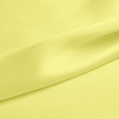 Silk Fabric, 16mm Silk Stretch Satin 55" Width for Wedding Dress No.64 Yellow Color